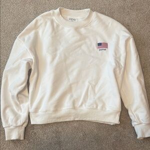 Parke mockneck Sweatshirt with Flag Patch